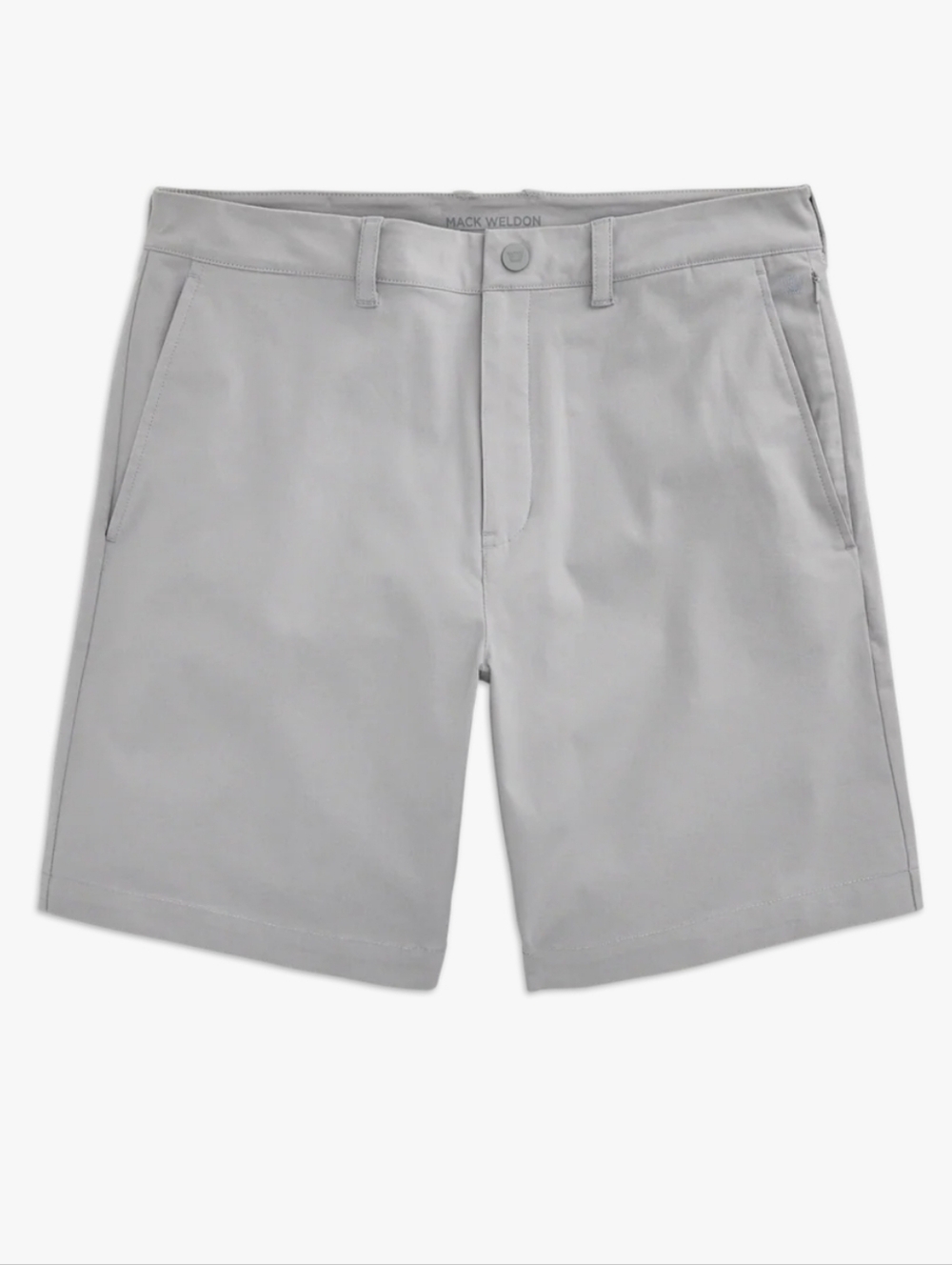 MACK WELDON CHINO SHORTS FLAT FRONT MAVERICK TECH 7 " GRAY SIZE 36